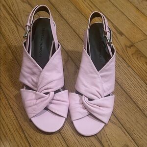 Rebecca Minkoff Light Pink Knotted Sandals